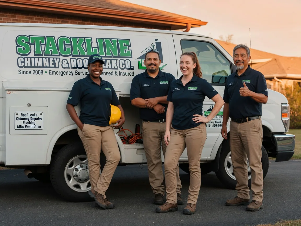 Chimney flashing repair company in Corn, OK